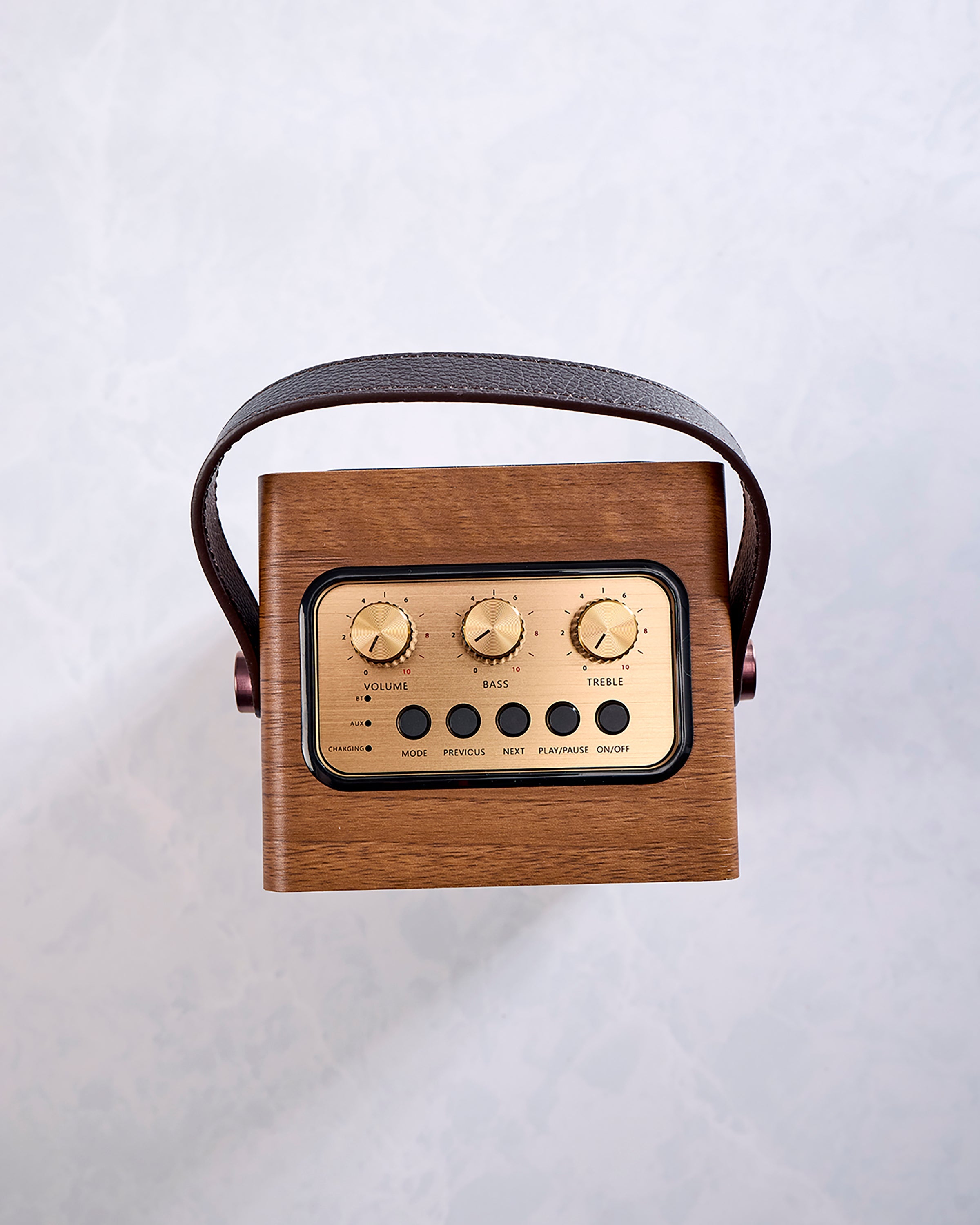 Brown - Fuse Andle Bluetooth Speaker with Handle - Fuse