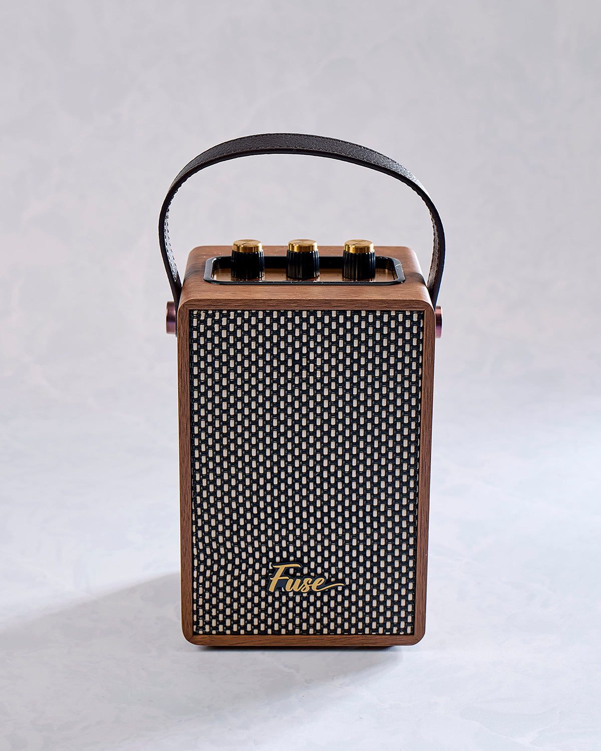 Brown - Fuse Andle Bluetooth Speaker with Handle - Fuse
