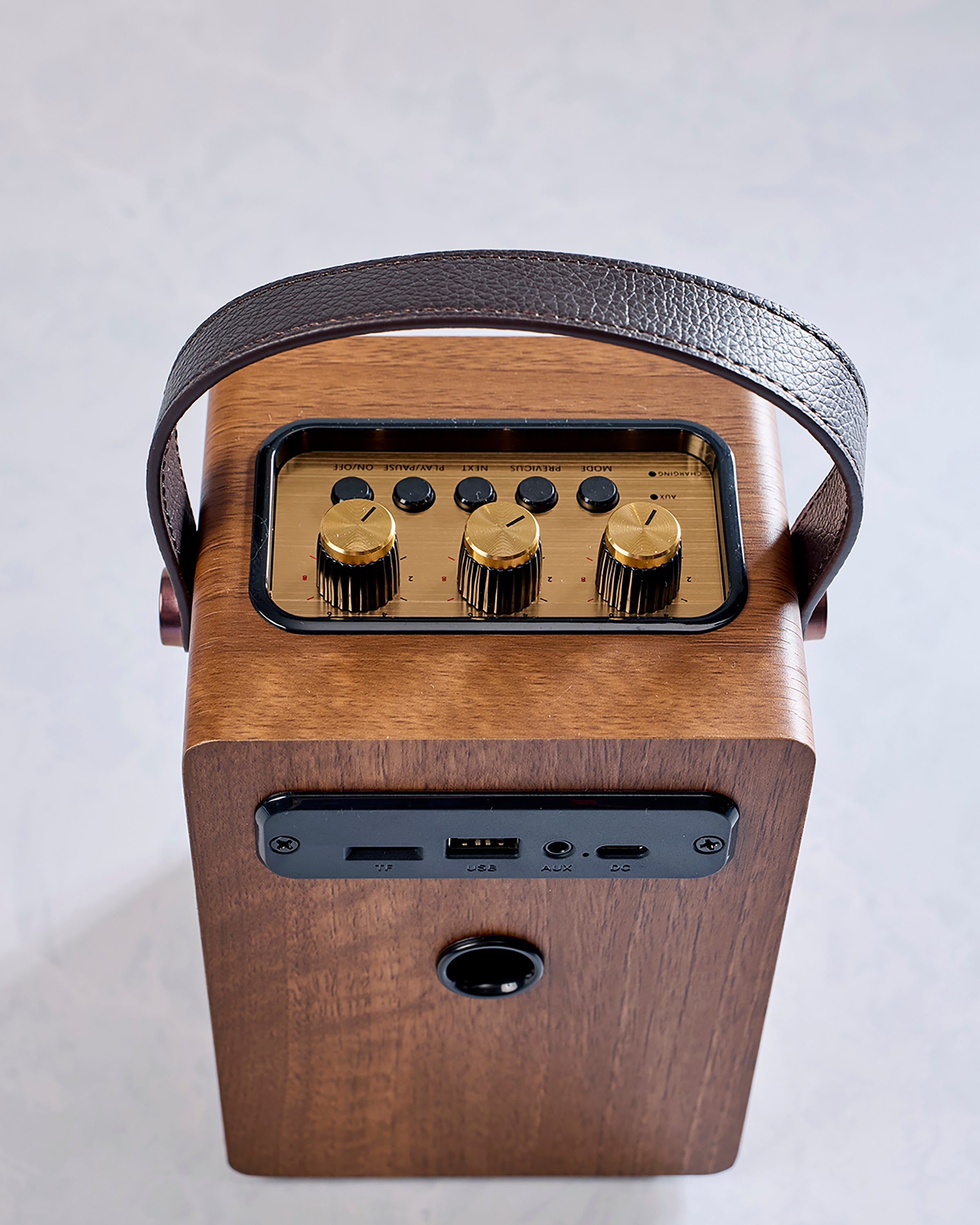 Brown - Fuse Andle Bluetooth Speaker with Handle - Fuse