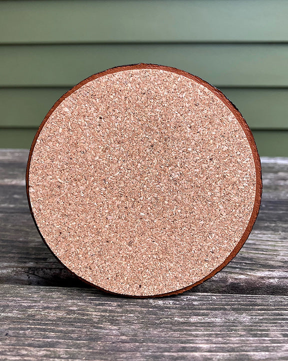 Brown - Leather Coaster Steal Your Face Grateful Dead - Jimmyrockit