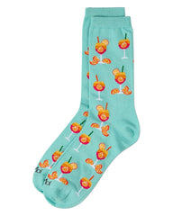 Capri Breeze - Aperol Spritz Bamboo Crew Sock - Infinity Classics International Inc.