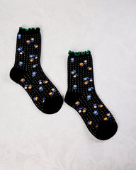 Black - Dottie Floral Crew - Hansel from Basel