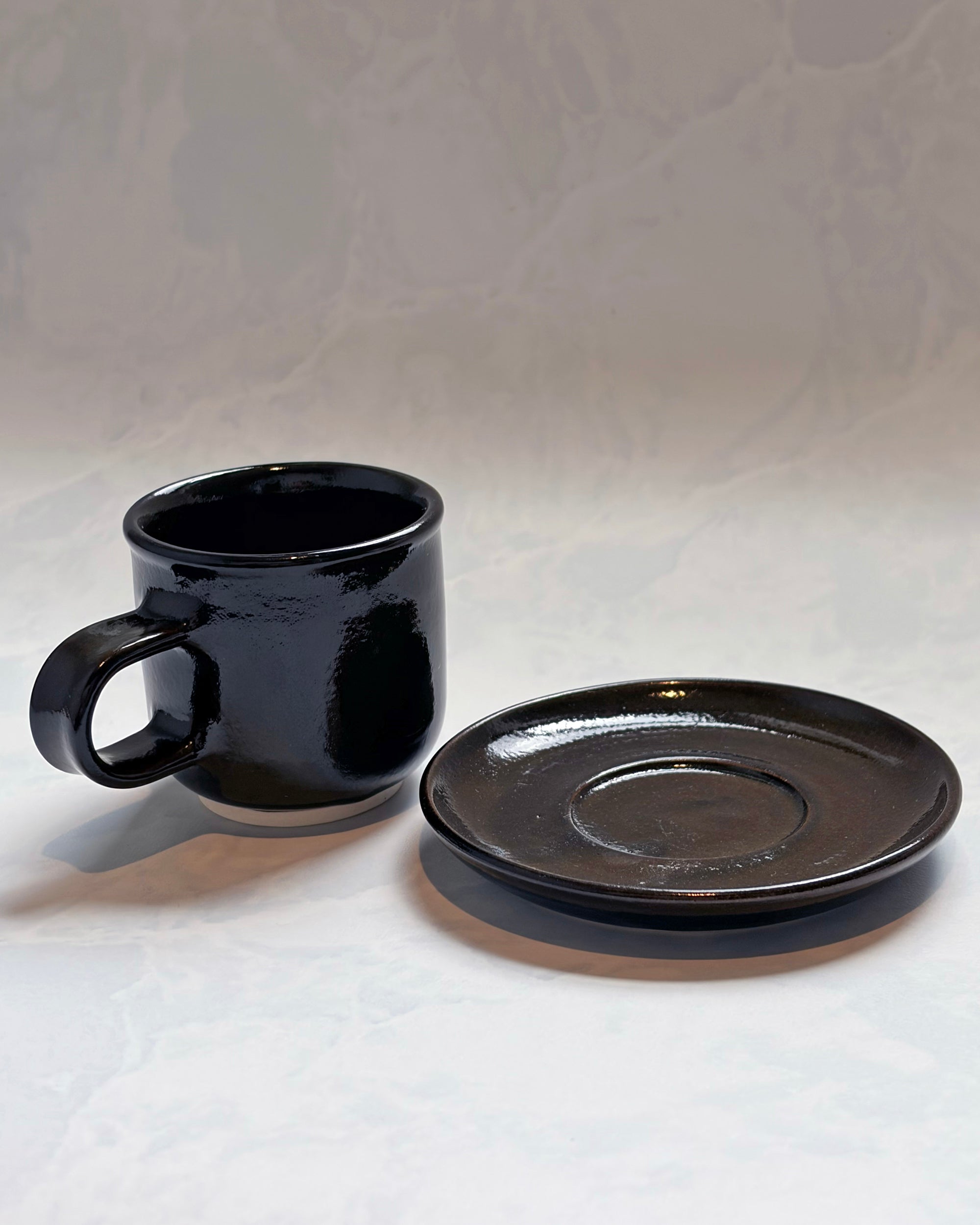 Black - Espresso Cup & Saucer - Object & Totem LLC