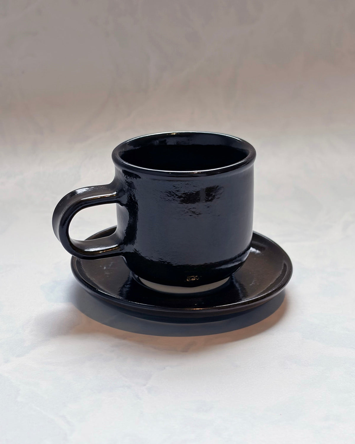 Black - Espresso Cup & Saucer - Object & Totem LLC