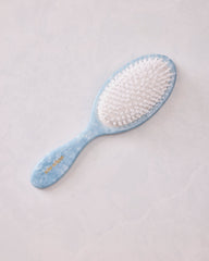 Blue Combo - Hand Painted Hydrangea Amazing Hair Day Brush - Solar Eclipse