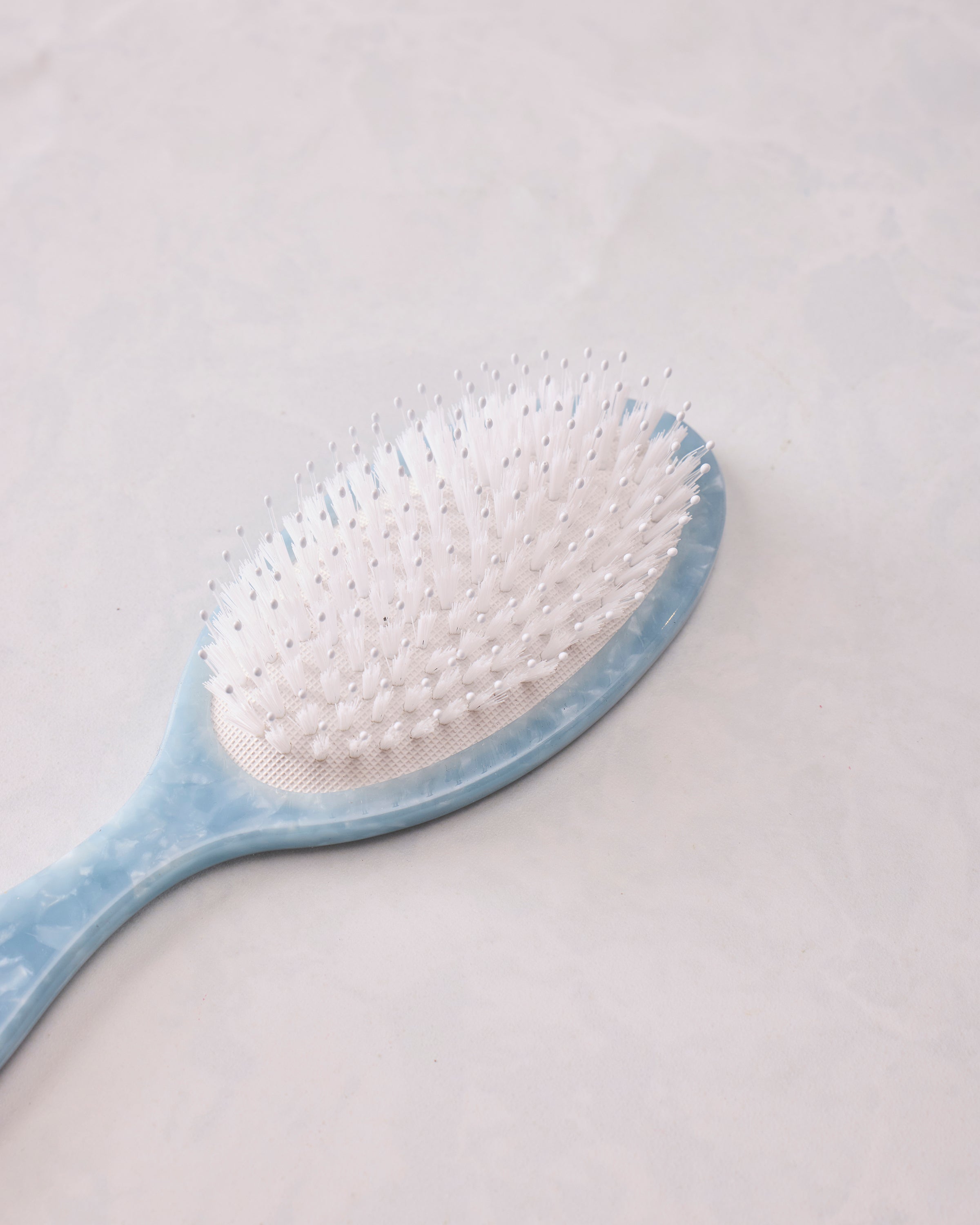 Blue Combo - Hand Painted Hydrangea Amazing Hair Day Brush - Solar Eclipse