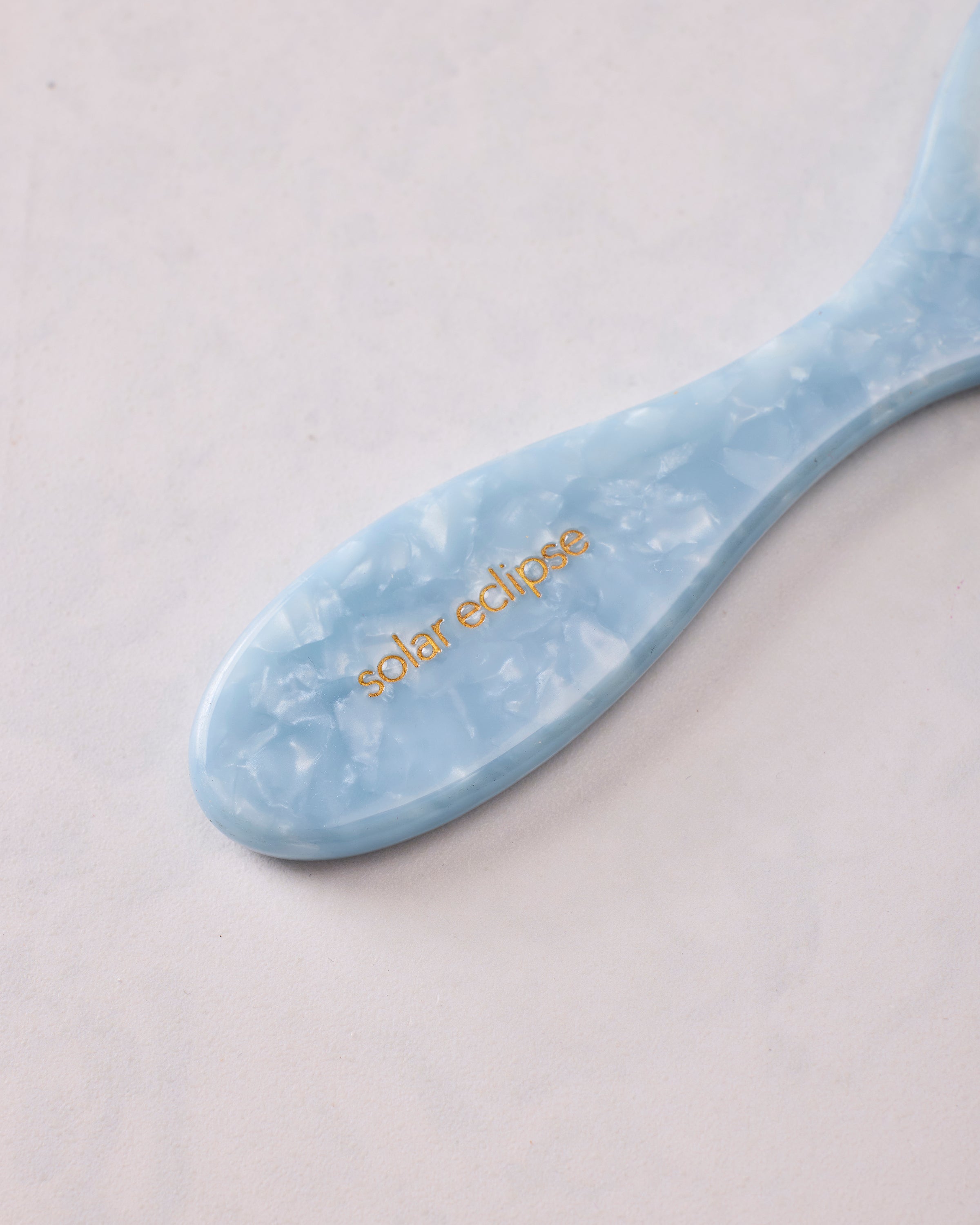 Blue Combo - Hand Painted Hydrangea Amazing Hair Day Brush - Solar Eclipse