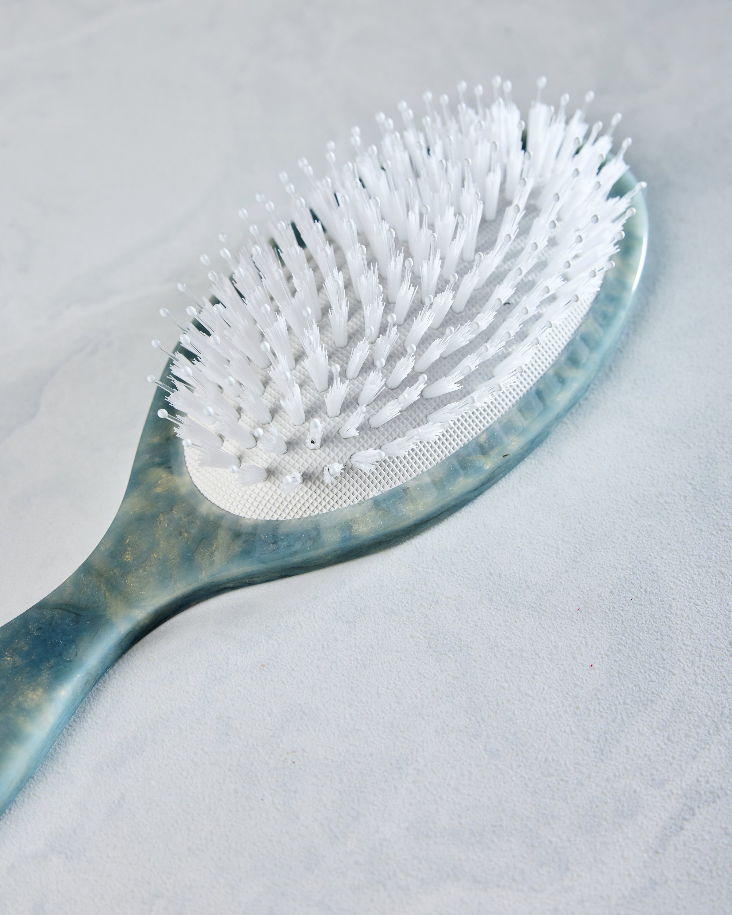 Blue Combo - Hand Painted Horse Amazing Hair Day Brush - Solar Eclipse