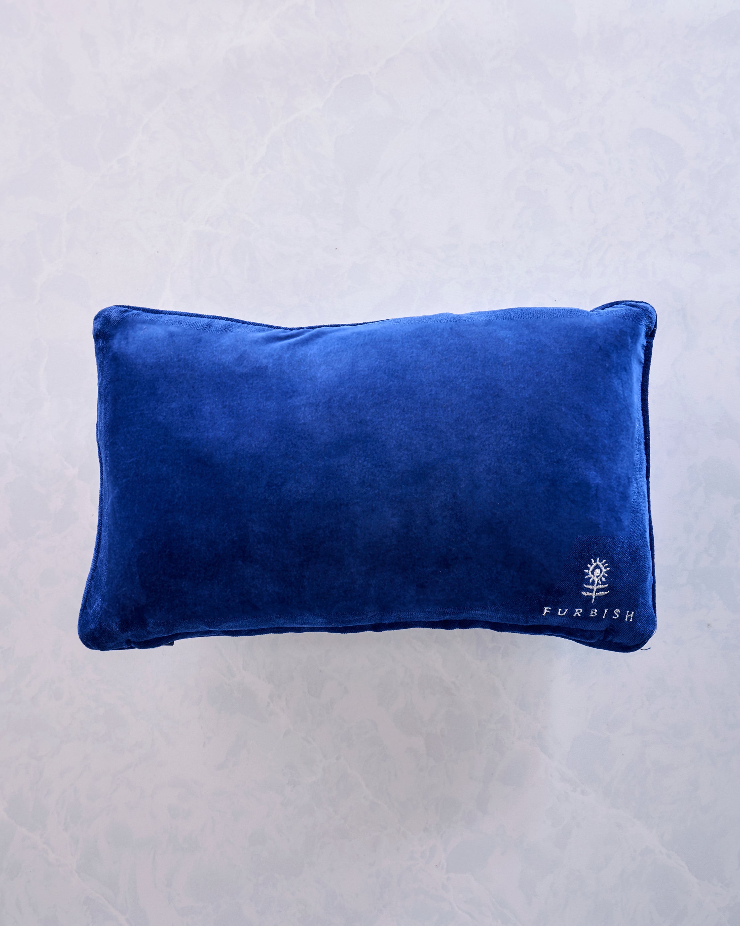 Blue Multi - Father Figure Needlepoint Pillow - Furbish Studio