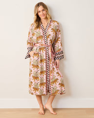 Bagheera - Eco Satin Robe - Blush