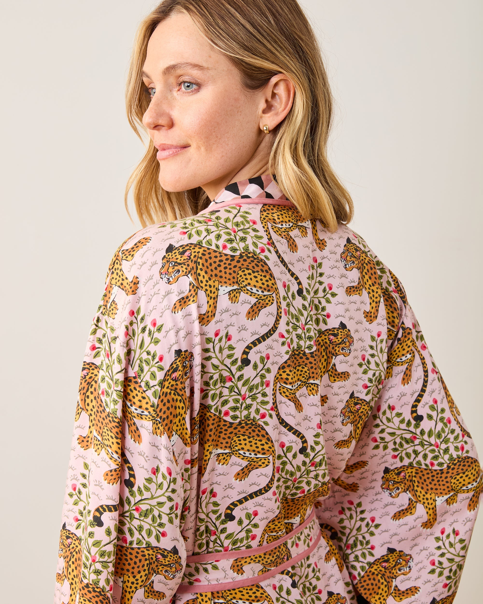 Bagheera - Eco Satin Robe - Blush